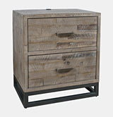 East Hampton Distressed Grey 5-Piece Queen Storage Bedroom Set - Ornate Home