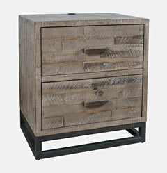 East Hampton Distressed Grey 4-Piece Queen Storage Bedroom Set - Ornate Home