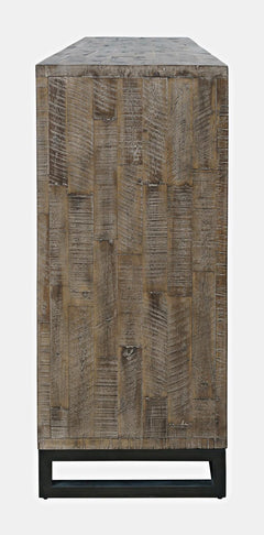 East Hampton Distressed Grey 4-Piece Queen Panel Bedroom Set - Ornate Home