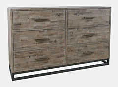 East Hampton Distressed Grey 4-Piece Queen Panel Bedroom Set - Ornate Home
