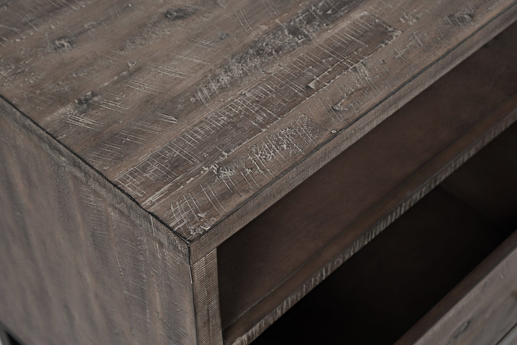 East Hampton Distressed Grey 70 Console - Ornate Home