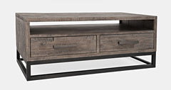 East Hampton Distressed Grey Cocktail Table - Ornate Home