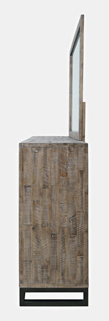 East Hampton Distressed Grey Dresser & Mirror - Ornate Home