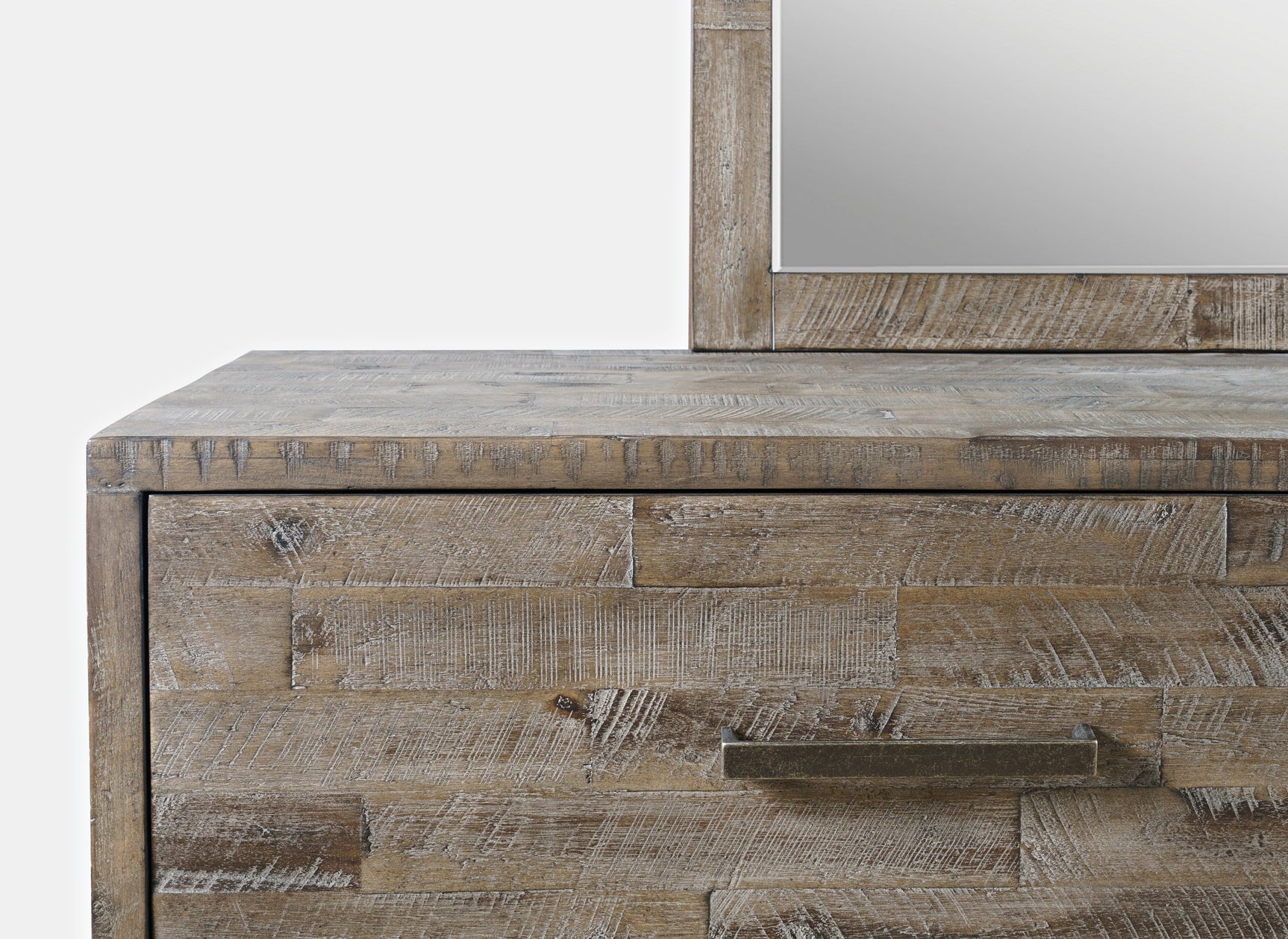 East Hampton Distressed Grey Dresser & Mirror - Ornate Home
