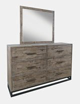 East Hampton Distressed Grey Dresser & Mirror - Ornate Home
