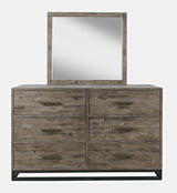 East Hampton Distressed Grey Dresser & Mirror - Ornate Home
