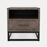 East Hampton Distressed Grey End Table - Ornate Home