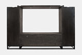 East Hampton Distressed Grey Entertainment Wall - Ornate Home