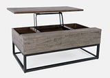 East Hampton Distressed Grey Lift Top Cocktail Table - Ornate Home