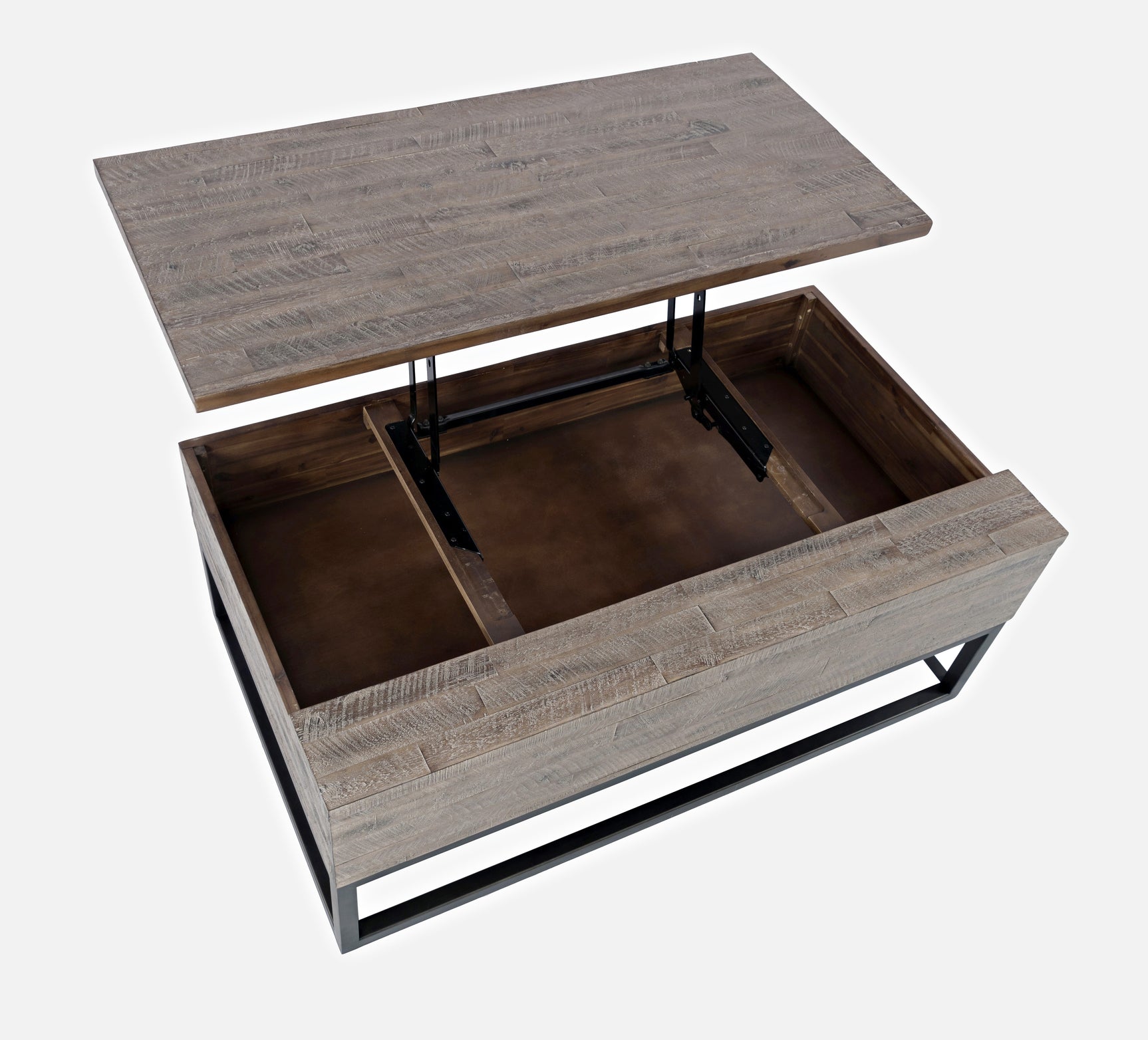 East Hampton Distressed Grey Lift Top Cocktail Table - Ornate Home