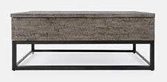East Hampton Distressed Grey Lift Top Cocktail Table - Ornate Home