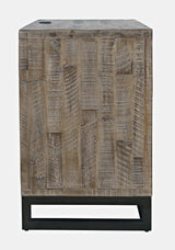 East Hampton Distressed Grey Nightstand - Ornate Home
