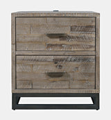 East Hampton Distressed Grey Nightstand - Ornate Home