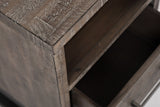 East Hampton Distressed Grey Power Chairside Table - Ornate Home