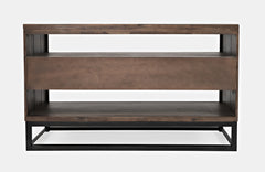 East Hampton Distressed Grey Sofa Table - Ornate Home