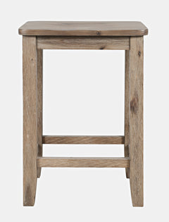 Eastern Tides Bisque Dropleaf Counter Dining Table w/ 4 Backless Stools - Ornate Home