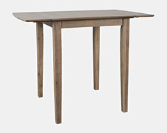 Eastern Tides Bisque Dropleaf Counter Dining Table w/ 2 Uph Stools - Ornate Home
