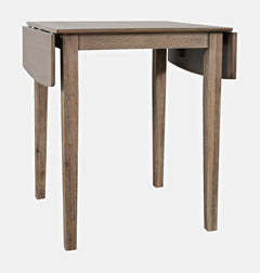 Eastern Tides Bisque Dropleaf Counter Dining Table w/ 4 X-Back Stools - Ornate Home