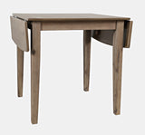 Eastern Tides Bisque Dropleaf Dining Table w/ 4 X-Back Chairs - Ornate Home