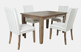 Eastern Tides Bisque Ext Dining Table w/ 4 Uph Chairs - Ornate Home