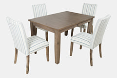 Eastern Tides Bisque Ext Dining Table w/ 4 Uph Chairs - Ornate Home