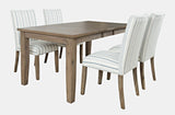 Eastern Tides Bisque Ext Dining Table w/ 4 Uph Chairs - Ornate Home