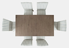 Eastern Tides Bisque Ext Dining Table w/ 6 Uph Chairs - Ornate Home