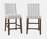 Eastern Tides Bisque Uph Counter Stool (Set of 2) - Ornate Home