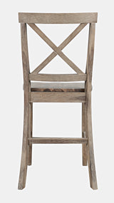 Eastern Tides Bisque X Back Counter Stool (Set of 2) - Ornate Home