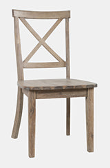 Eastern Tides Bisque X Back Dining Chair (Set of 2) - Ornate Home
