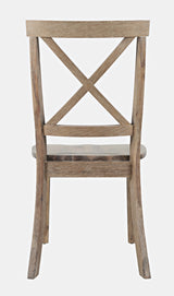 Eastern Tides Bisque X Back Dining Chair (Set of 2) - Ornate Home