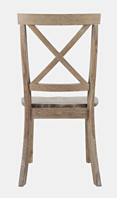 Eastern Tides Bisque X Back Dining Chair (Set of 2) - Ornate Home