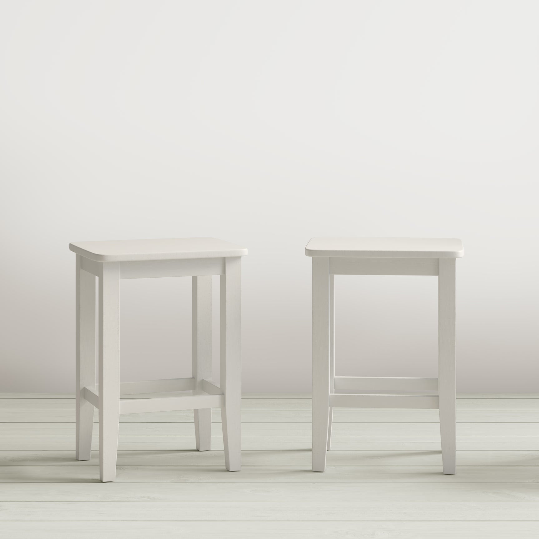 Eastern Tides Blanc Backless Counter Stool (Set of 2) - Ornate Home