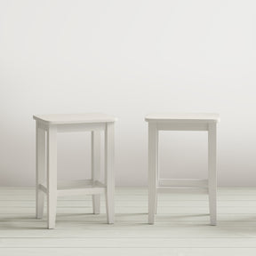 Eastern Tides Blanc Backless Counter Stool (Set of 2) - Ornate Home