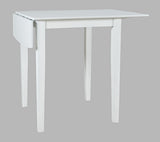 Eastern Tides Blanc Drop Leaf Counter Table - Ornate Home