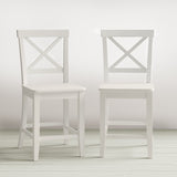 Eastern Tides Blanc X Back Counter Stool (Set of 2) - Ornate Home