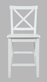 Eastern Tides Blanc X Back Counter Stool (Set of 2) - Ornate Home