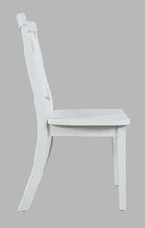 Eastern Tides Blanc X Back Dining Chair (Set of 2) - Ornate Home
