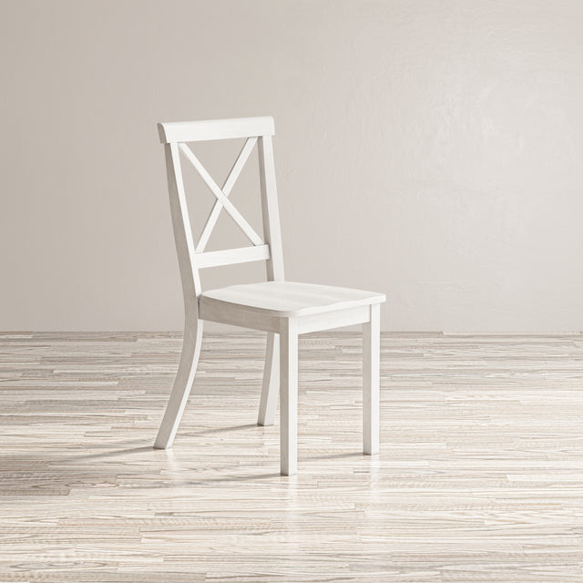 Eastern Tides Blanc X Back Dining Chair (Set of 2) - Ornate Home