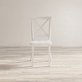 Eastern Tides Blanc X Back Dining Chair (Set of 2) - Ornate Home