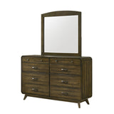Eastlin Walnut 4 Pc Queen Bedroom Set - Ornate Home