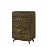 Eastlin Walnut 5 Pc. Queen Bedroom Set w/ Chest - Ornate Home