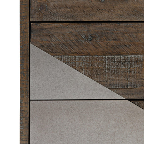 Eastman Grey Mist/Sable Brown Drawer Chest - Ornate Home