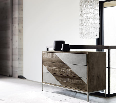 Eastman Grey Mist/Sable Brown Drawer Chest - Ornate Home