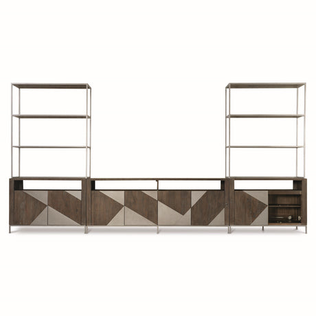 Eastman Grey Mist/Sable Brown Entertainment Credenza - Ornate Home