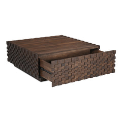 Easton Brown Storage Coffee Table - Ornate Home