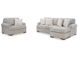Eastonbridge Shadow Sofa Chaise & Oversized Chair (Online Special Price) - Ornate Home