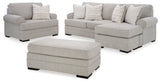 Eastonbridge Sofa Chaise, Oversized Chair, and Ottoman (Online Special Price) - Ornate Home
