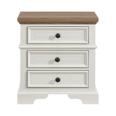Eastwood Brown/Off-White Youth 3-Drawer Nightstand - Ornate Home