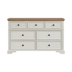 Eastwood Brown/Off-White Youth 7-Drawer Dresser - Ornate Home